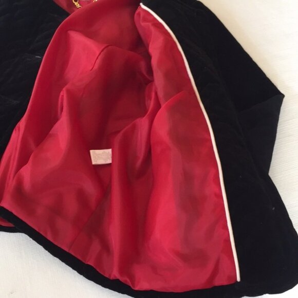 NWT Charter Club sz large black quilted velvet style jacket - Picture 5 of 5